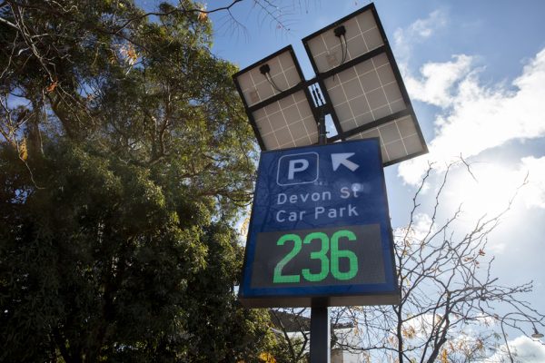 Solar Wayfinding Sign Solar powered wayfinding signage - Park Agility Parking Guidance
